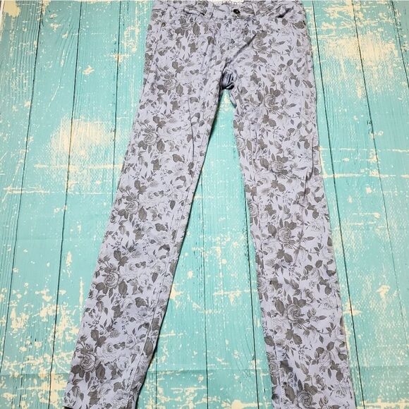 Parasuco flowered stretch pants / jeans 27 - Picture 1 of 7